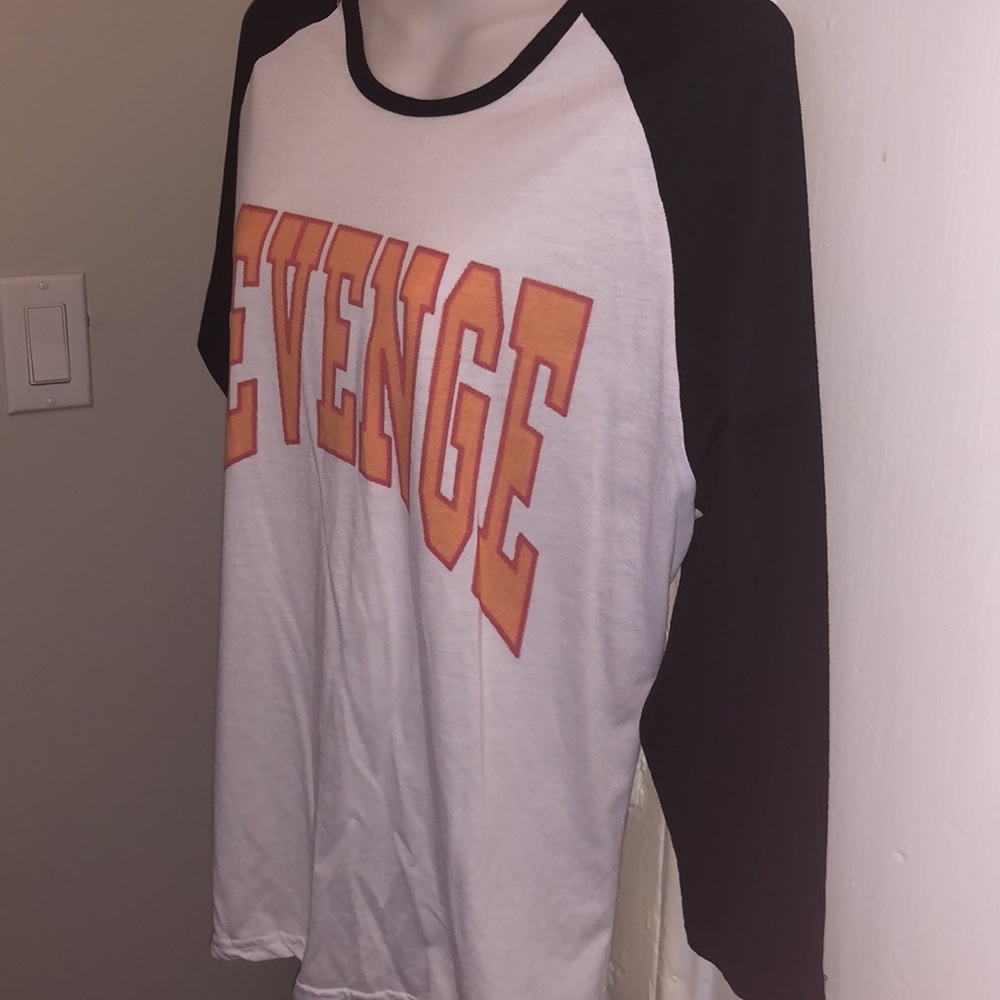 “Revenge” Baseball Style Shirt XXL NWOT - Picture 2 of 4